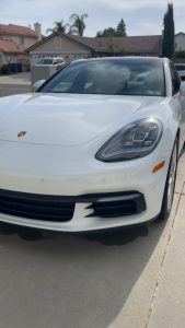 6-month ceramic coating on Porsche Panamera 4 – mobile detailing in Moreno Valley